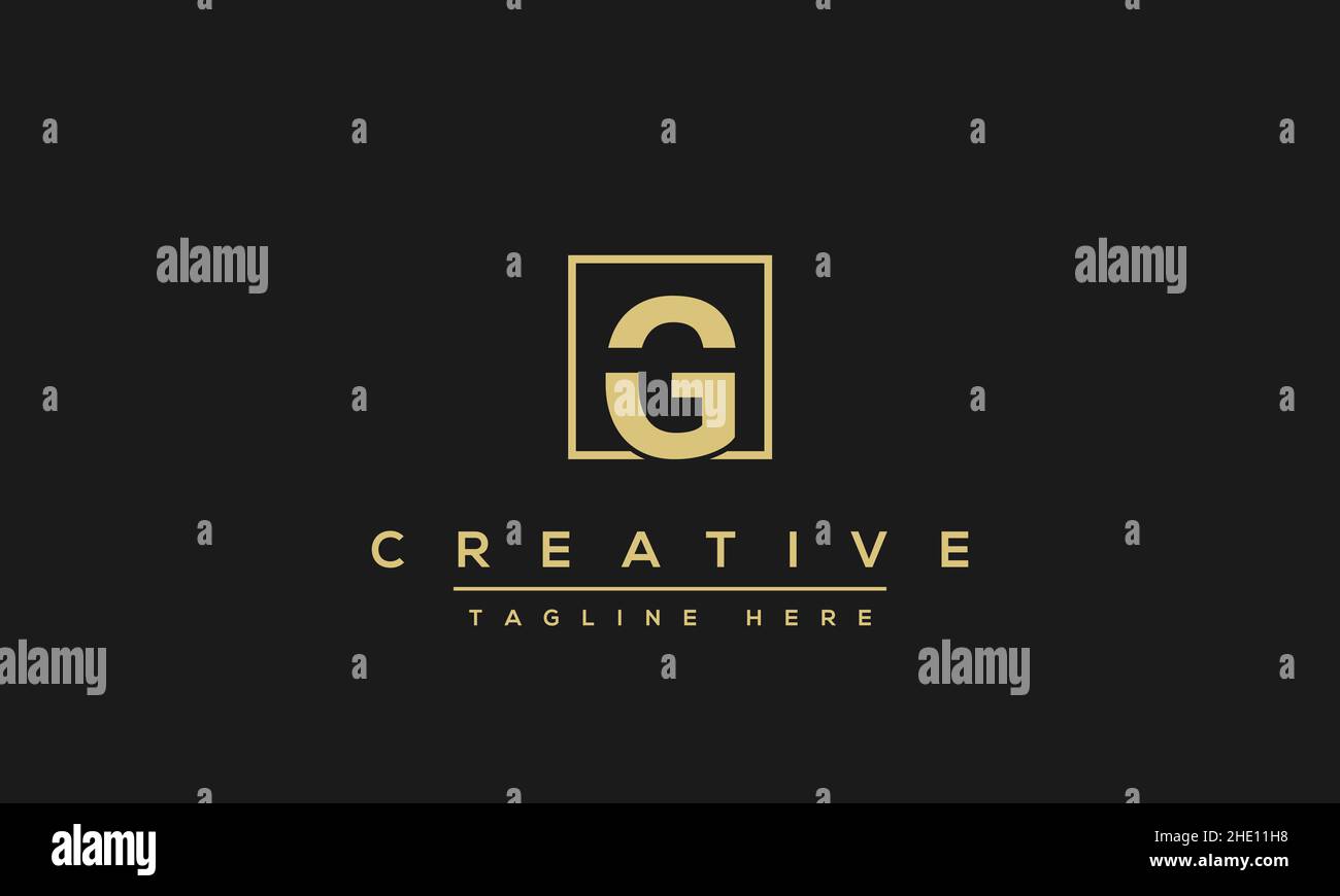 Modern creative letter G vector logo design. Minimalist G Luxury monogram initial based icon Stock Vector