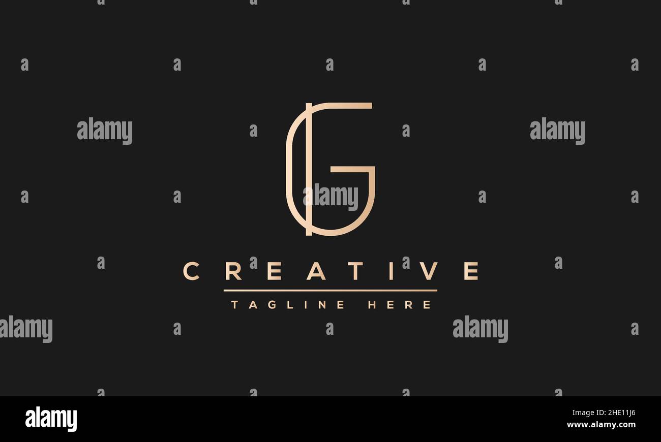 Modern creative letter G vector logo design. Minimalist G Luxury monogram initial based icon Stock Vector
