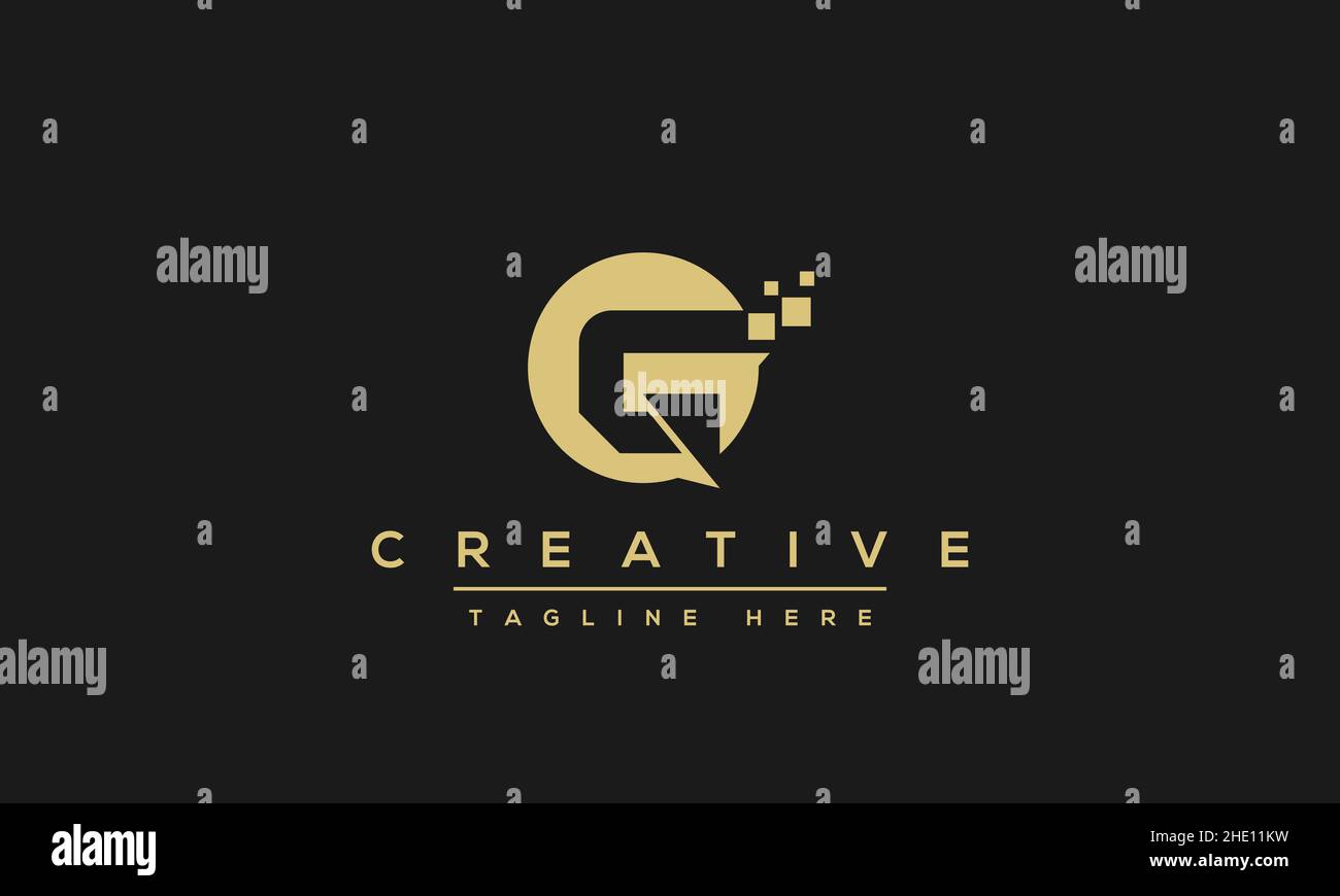 Modern creative letter G vector logo design. Minimalist G Luxury monogram initial based icon Stock Vector