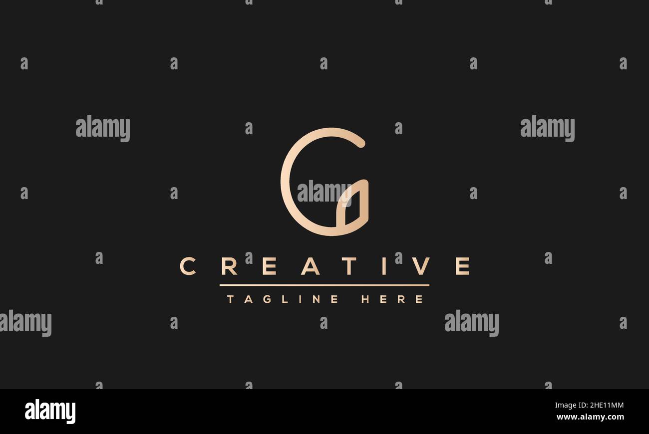 Modern creative letter G vector logo design. Minimalist G Luxury monogram initial based icon Stock Vector