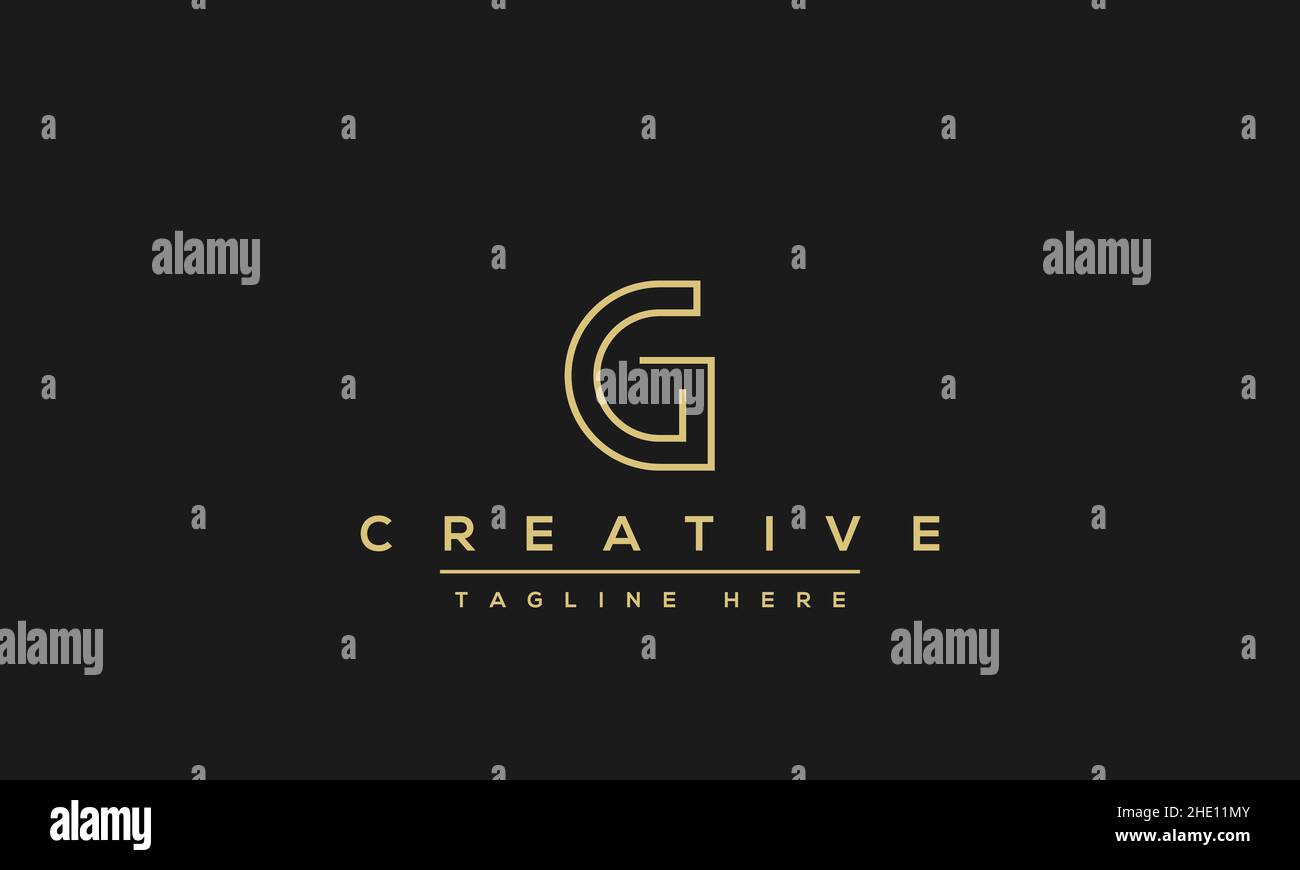 Modern creative letter G vector logo design. Minimalist G Luxury monogram initial based icon Stock Vector