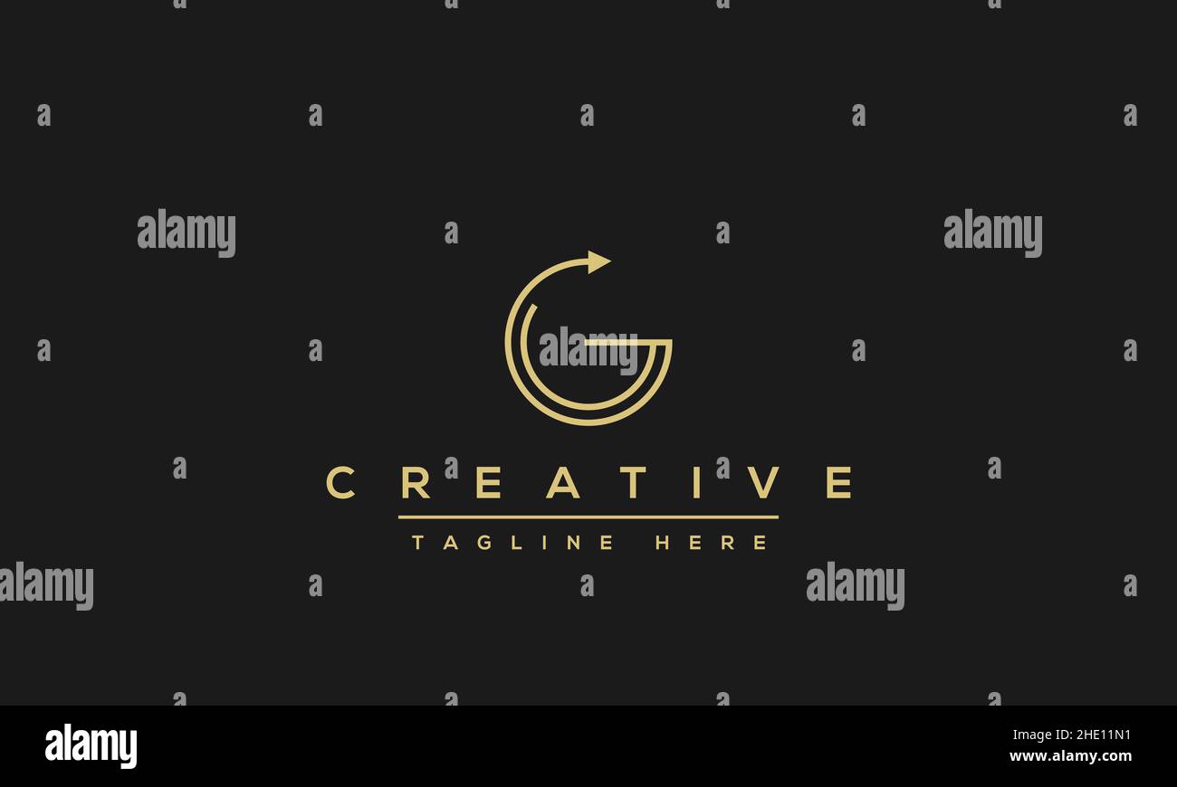 Modern creative letter G vector logo design. Minimalist G Luxury ...