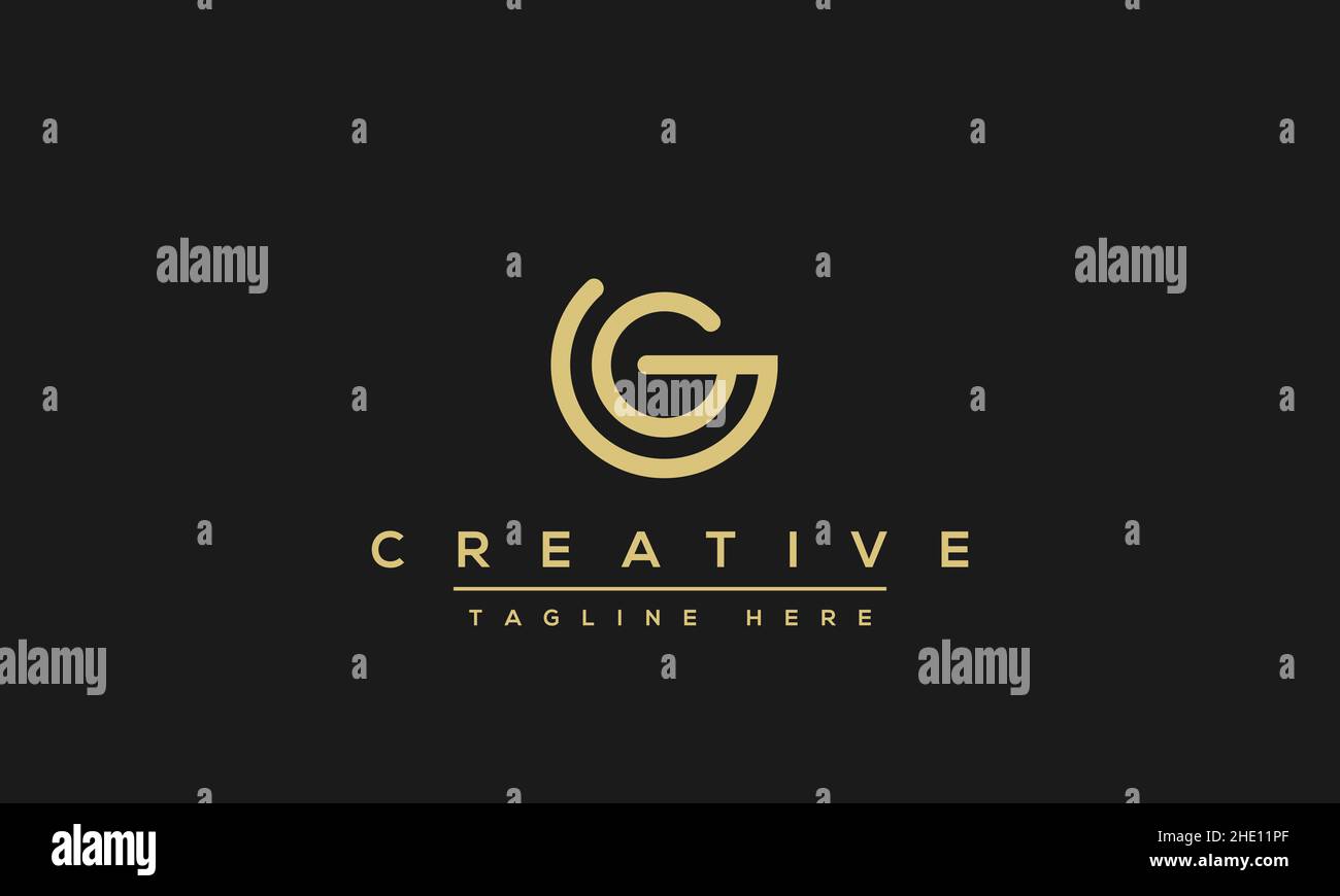 Modern creative letter G vector logo design. Minimalist G Luxury monogram initial based icon Stock Vector