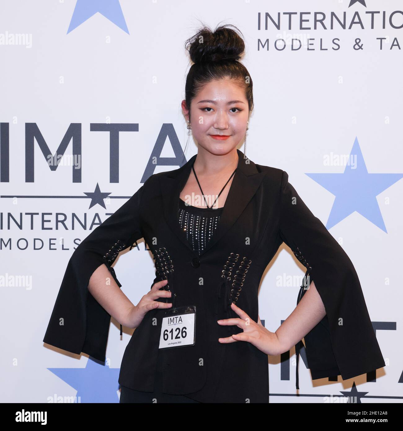 Los Angeles, California, USA. 6th January, 2022. Model Yushu Zhang from