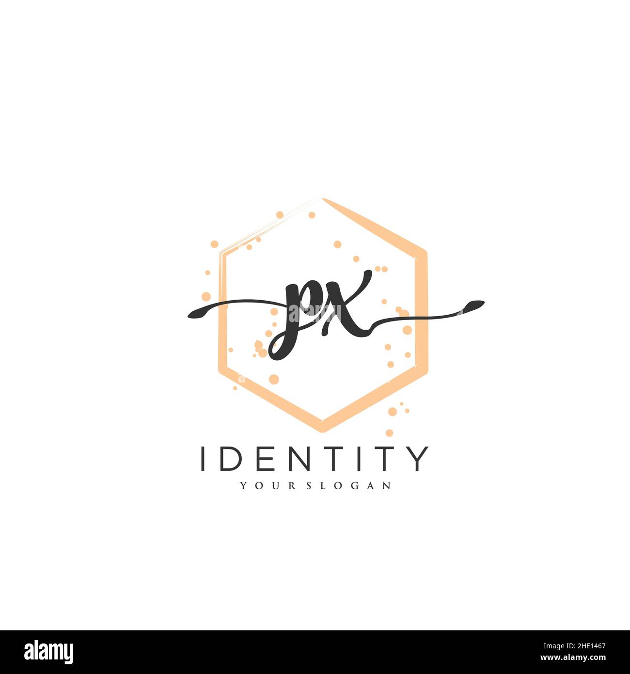 PX Handwriting logo vector art of initial signature, wedding, fashion ...