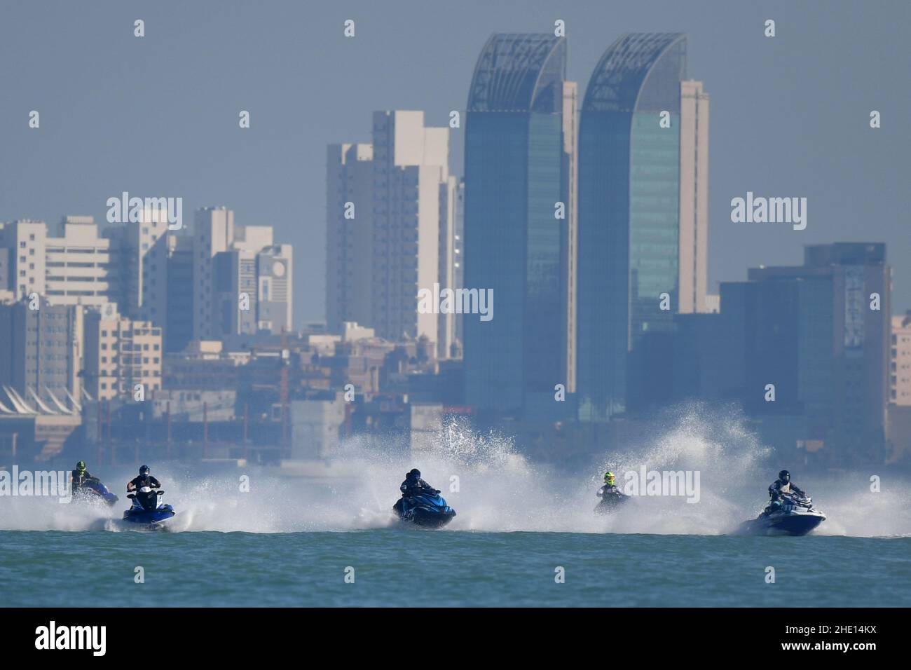Kuwait City, Kuwait. 7th Jan, 2022. Contestants compete during the