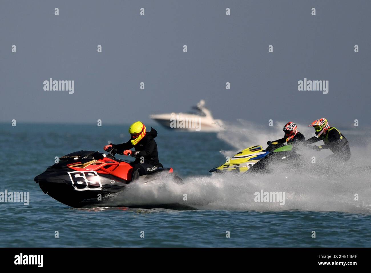 Kuwait City, Kuwait. 7th Jan, 2022. Contestants compete during the