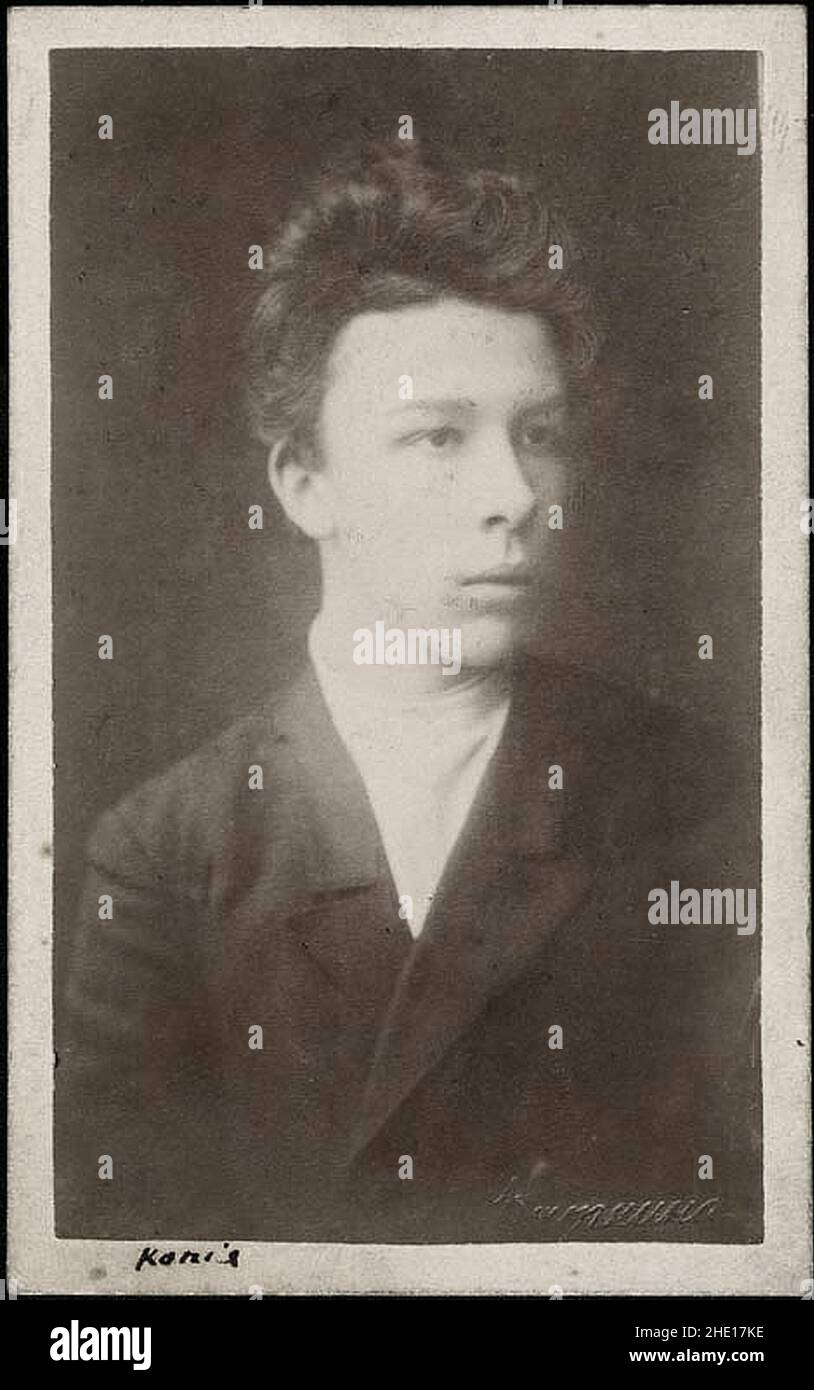 A portrait of Alexander Ulyanov, the elder brother of Lenin. It was ...