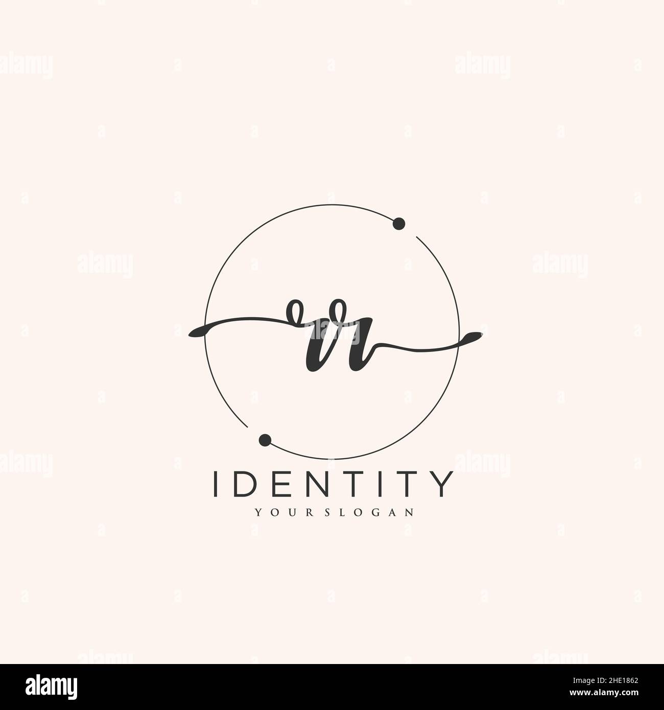 RR Handwriting logo vector art of initial signature, wedding, fashion ...