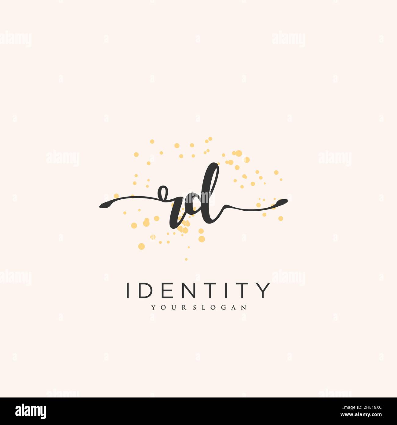 Signature Vector Rd RD Handwriting logo vector art of initial signature, wedding, fashion ...