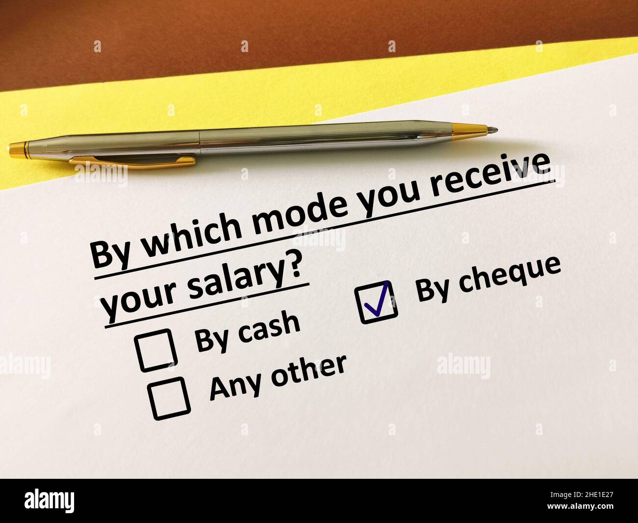 Salary cheque hi-res stock photography and images - Alamy