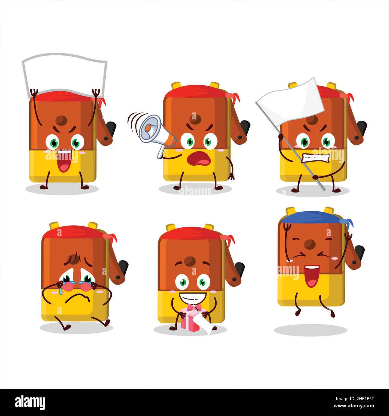 Mascot design style of orange pencil sharpener table character as an ...