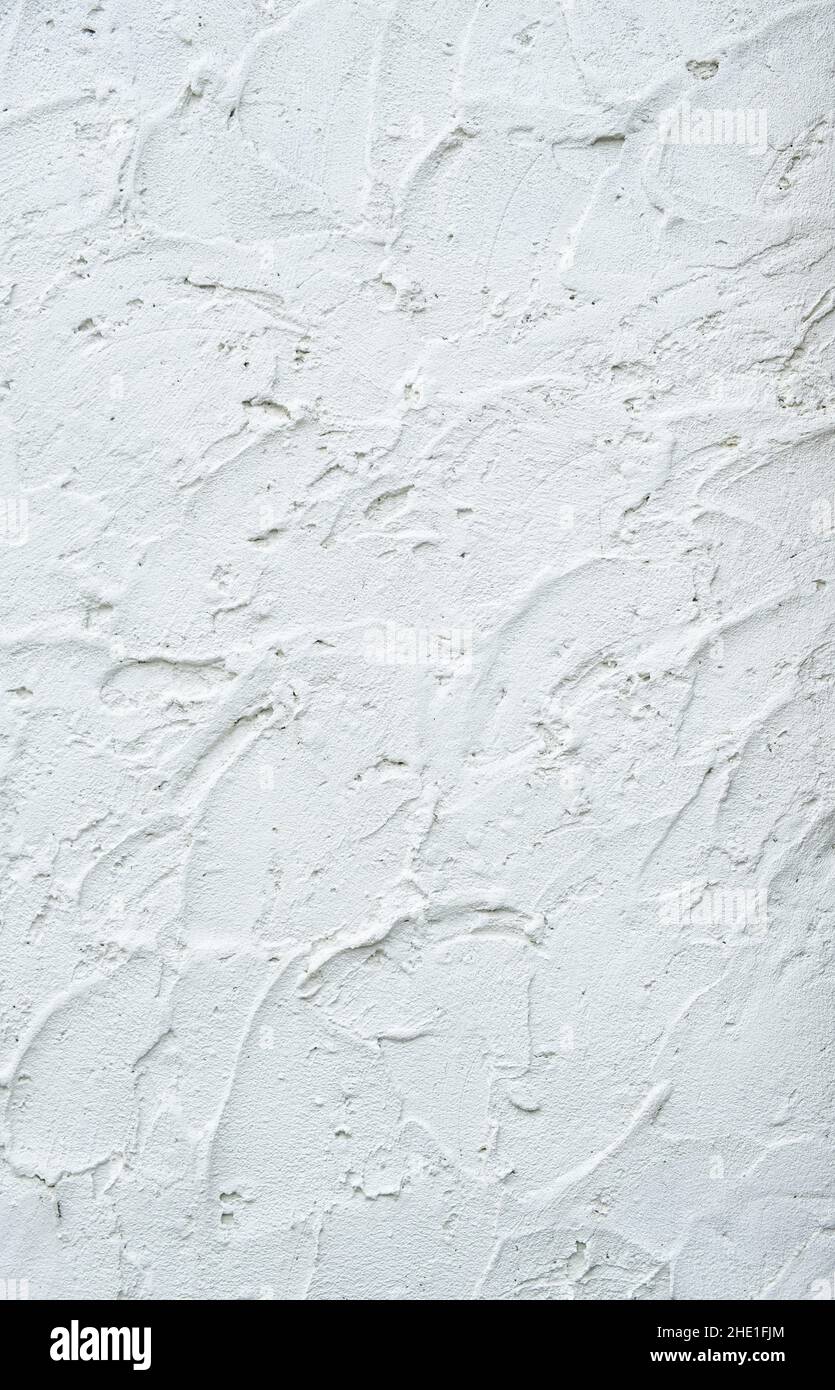 White stucco texture background. stucco surface background grunge material mapping. Stock Photo