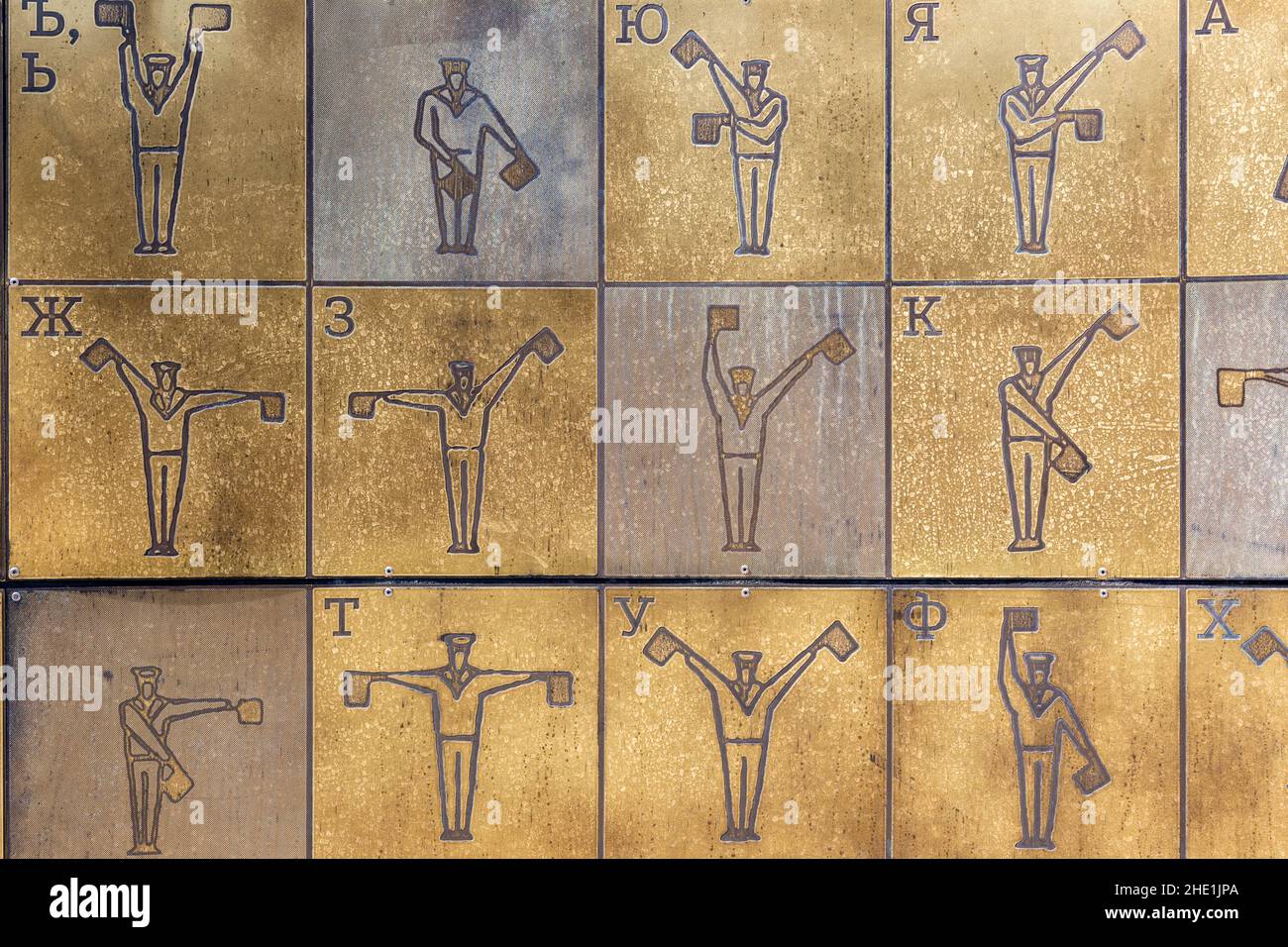 Semaphore alphabet hi-res stock photography and images - Alamy