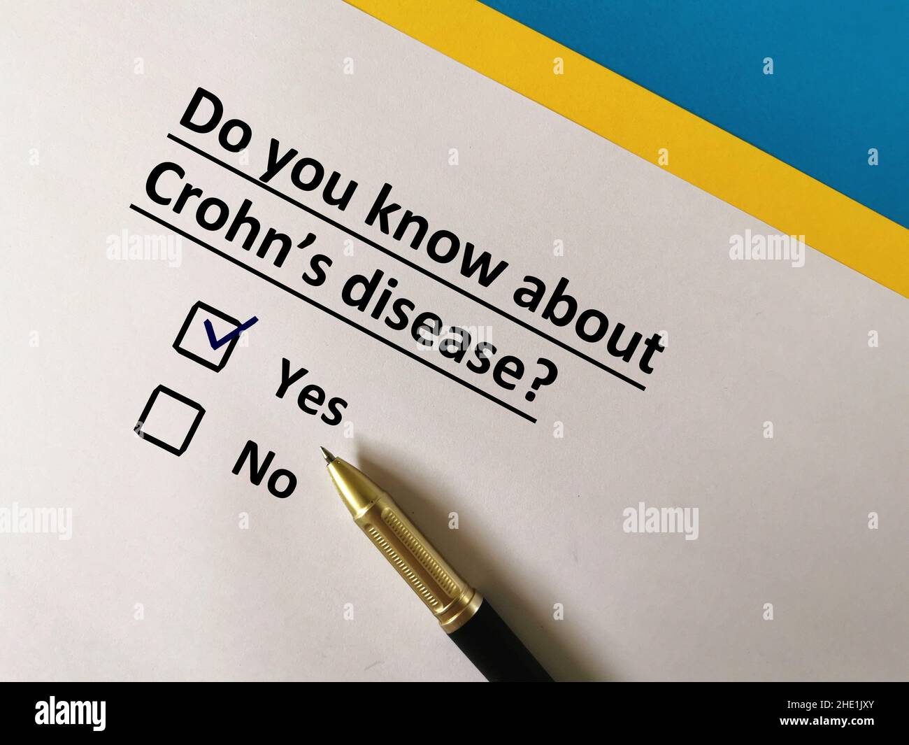 One person is answering question about vaccines. He knows about crohn's