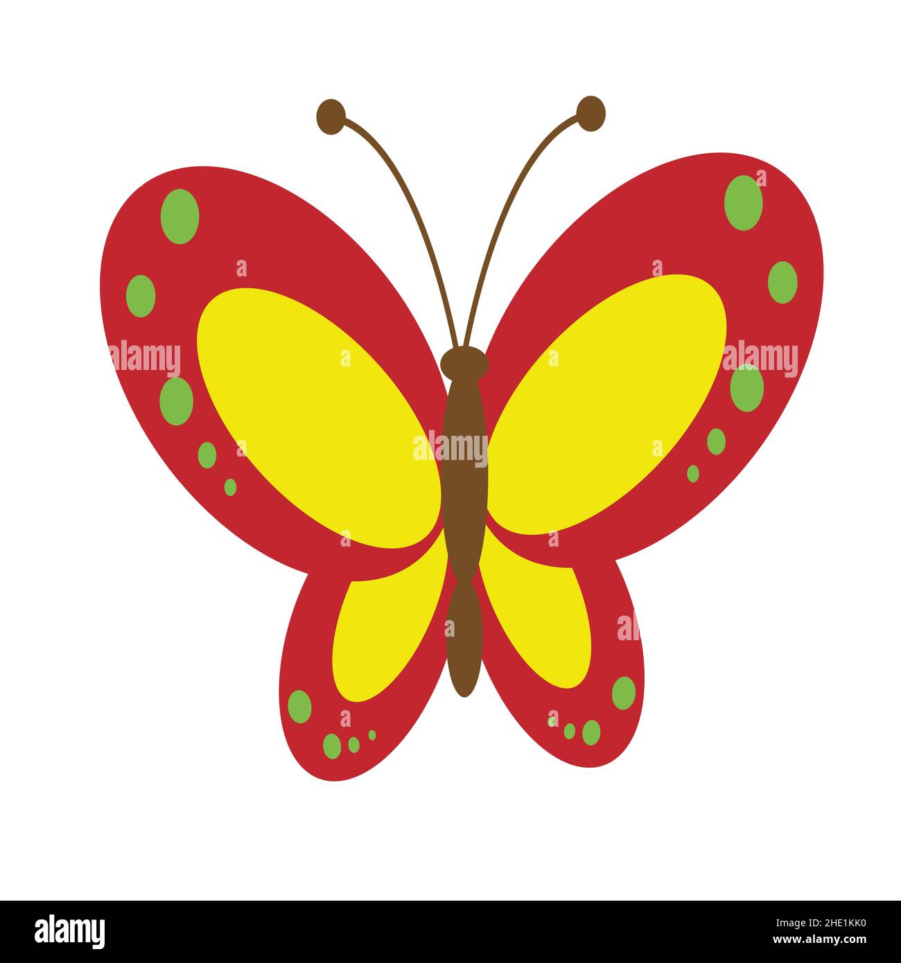 Butterfly illustration. Butterfly clip art or image Stock Photo - Alamy