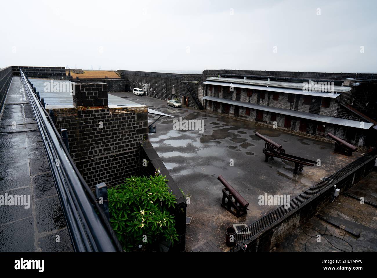 Fort Adelaide in Port Louis, Mauritius after a heavy rainstorm Stock Photo