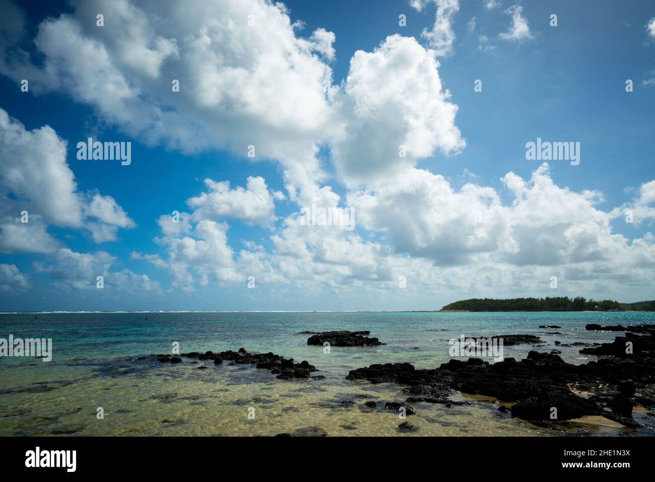 Blue Bay, Mauritius Stock Photo