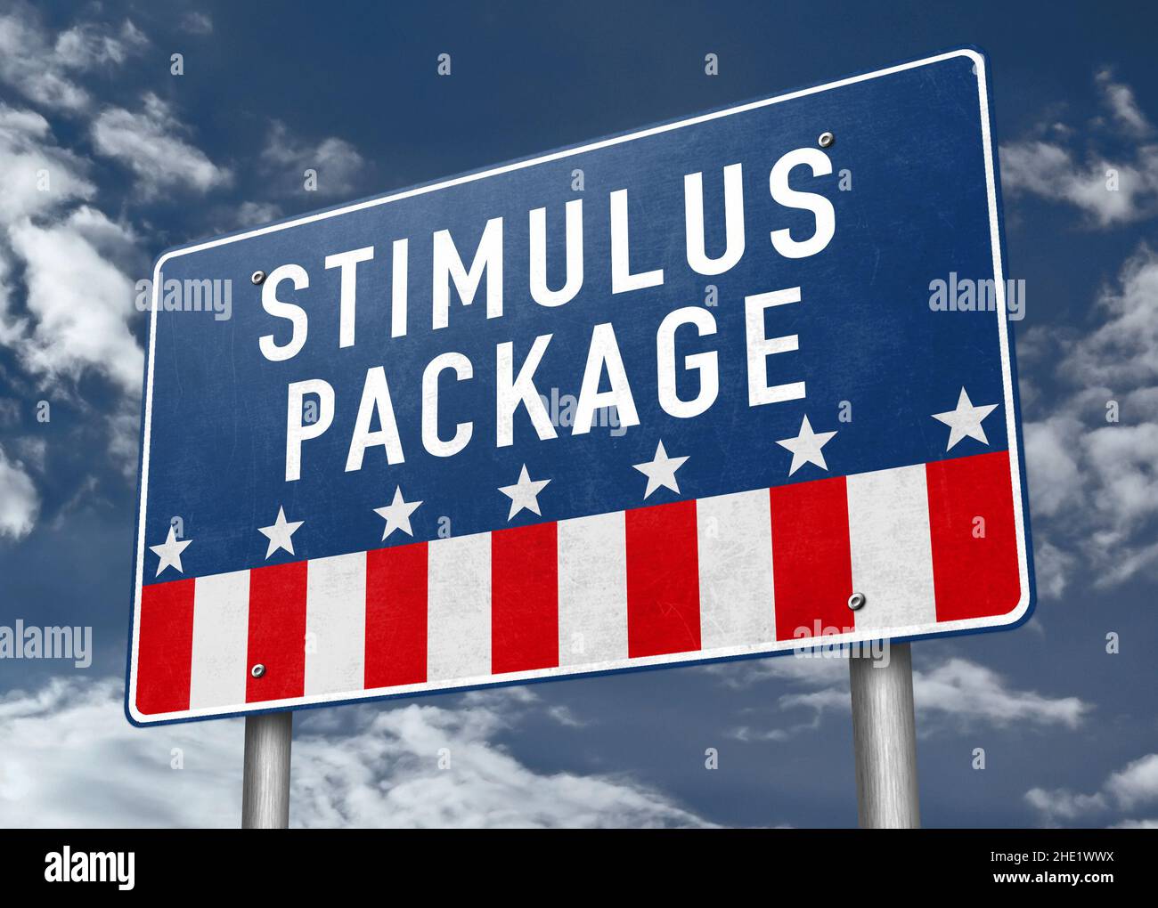 US Stimulus package Stock Photo