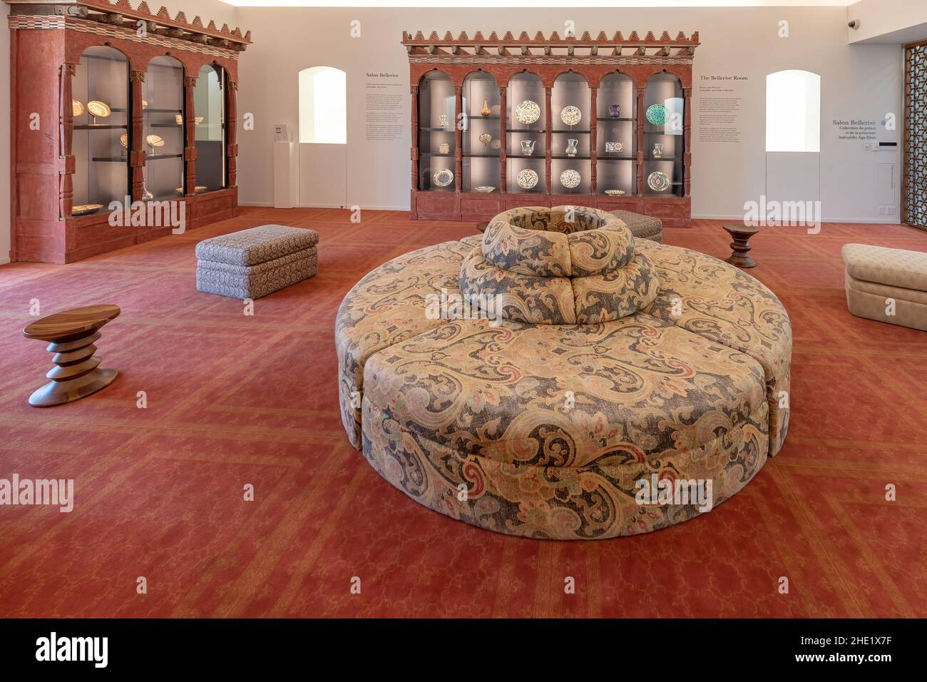 Old furniture. The Aga Khan Museum is a museum of Islamic art, Iranian art and Muslim culture.Jan. 8, 2022 Stock Photo