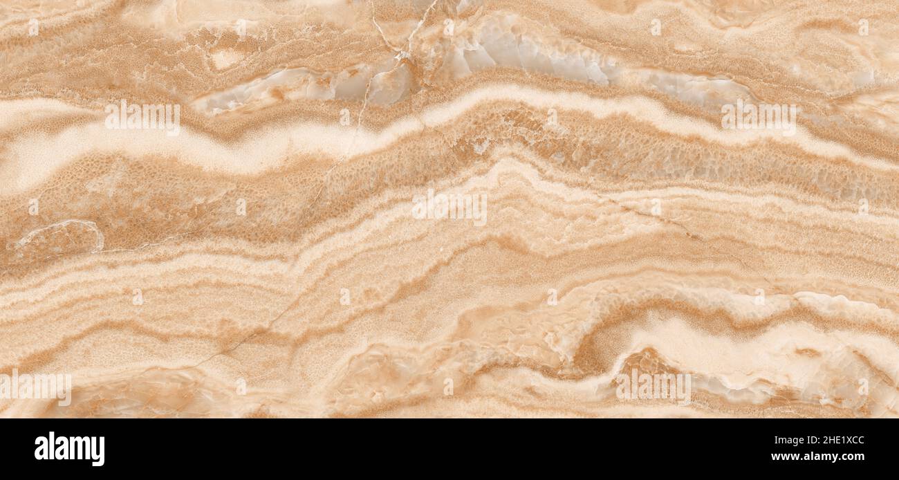 Brown marble dark veins stone texture background Stock Photo