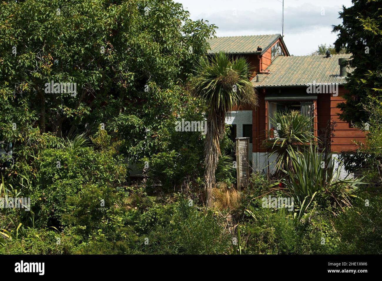 Residential house at Maitai River in Nelson,Tasman Region on South Island of New Zealand Stock Photo
