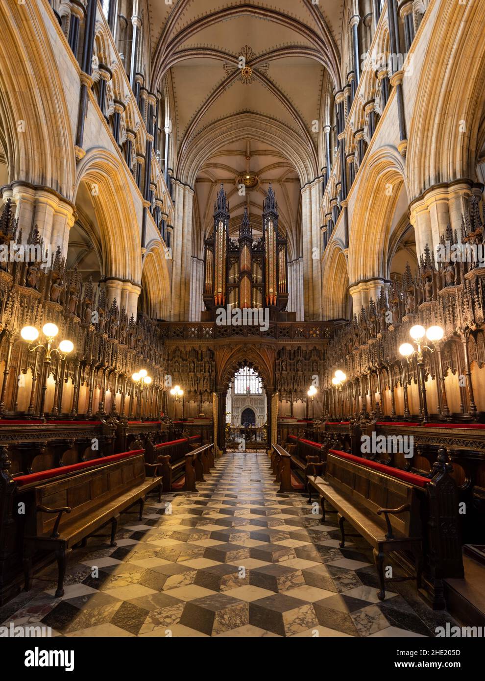 Beverley Minster Quire and Organ Stock Photo