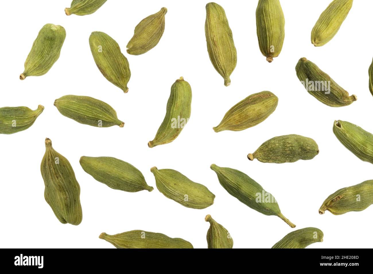 Dry capers isolated on white background with clipping path close up
