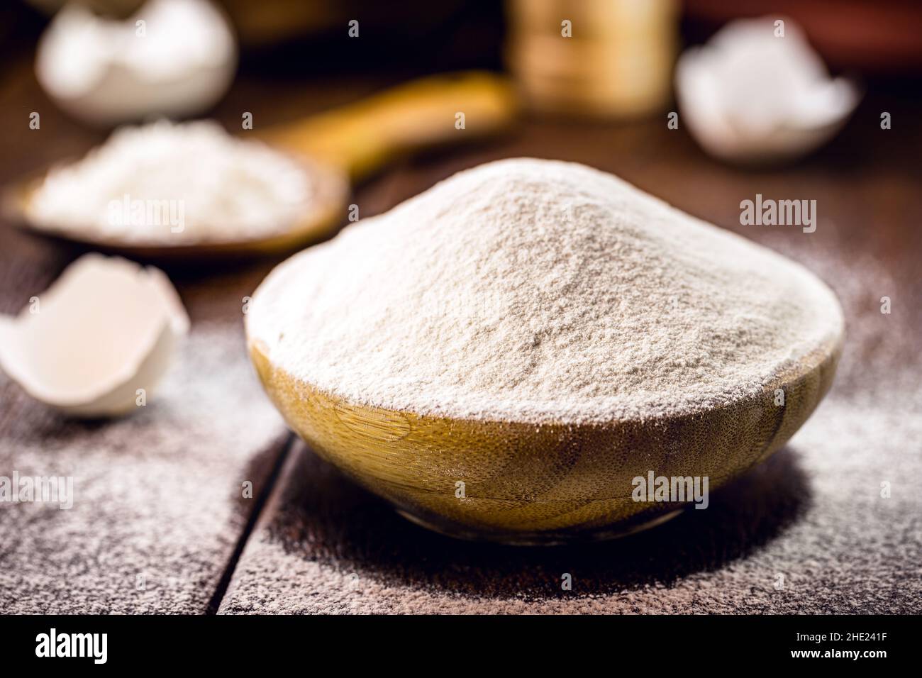 rice flour, alternative flour made with powdered rice husks, gluten