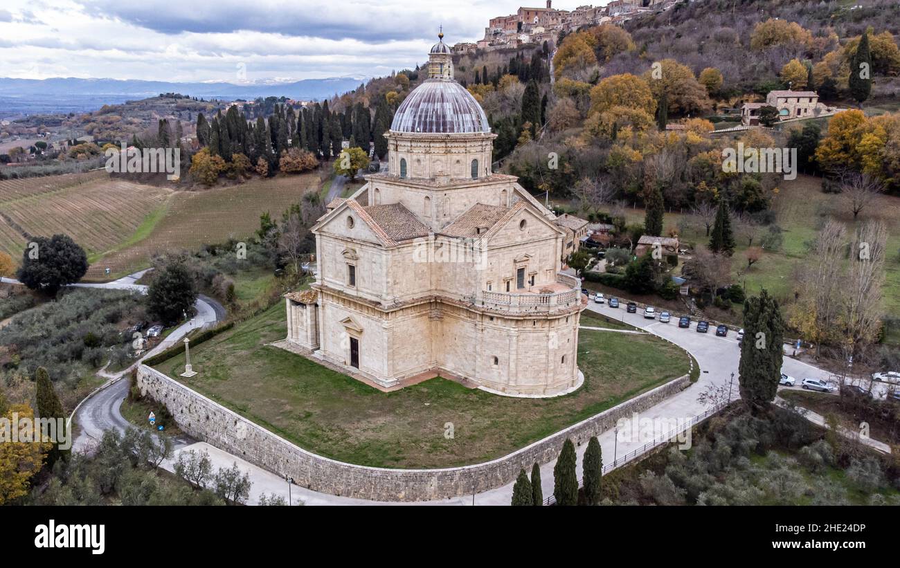 Sanctuary of the Madonna di San Biagio or Tempio di San Biagio, San Biagio, Italy Stock Photo