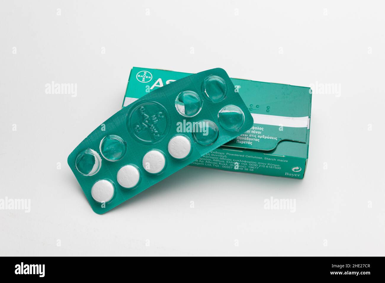 Aspirin blister pack white hires stock photography and images Alamy