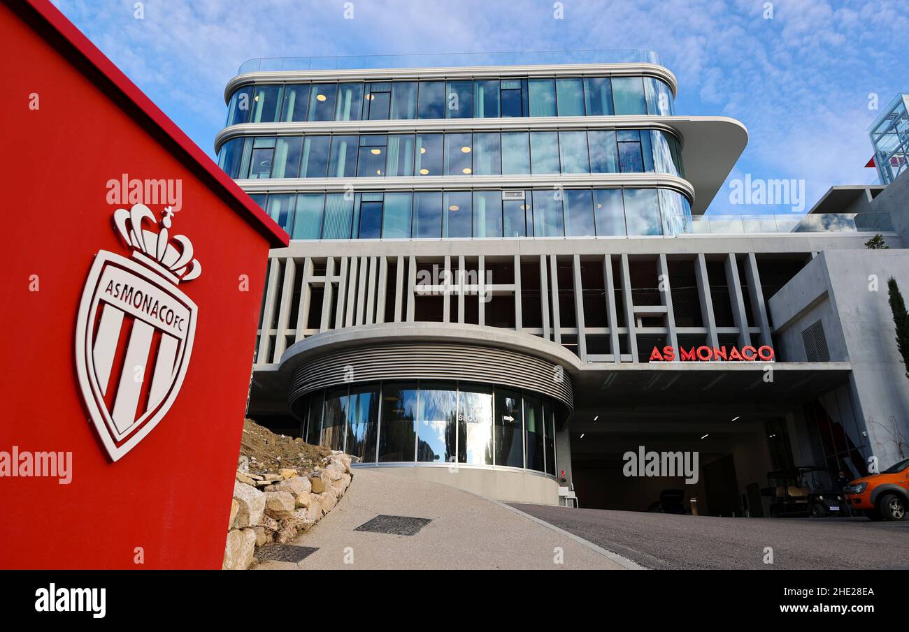 La Turbie, France January 7, 2022 AS Monaco, New Training Center and