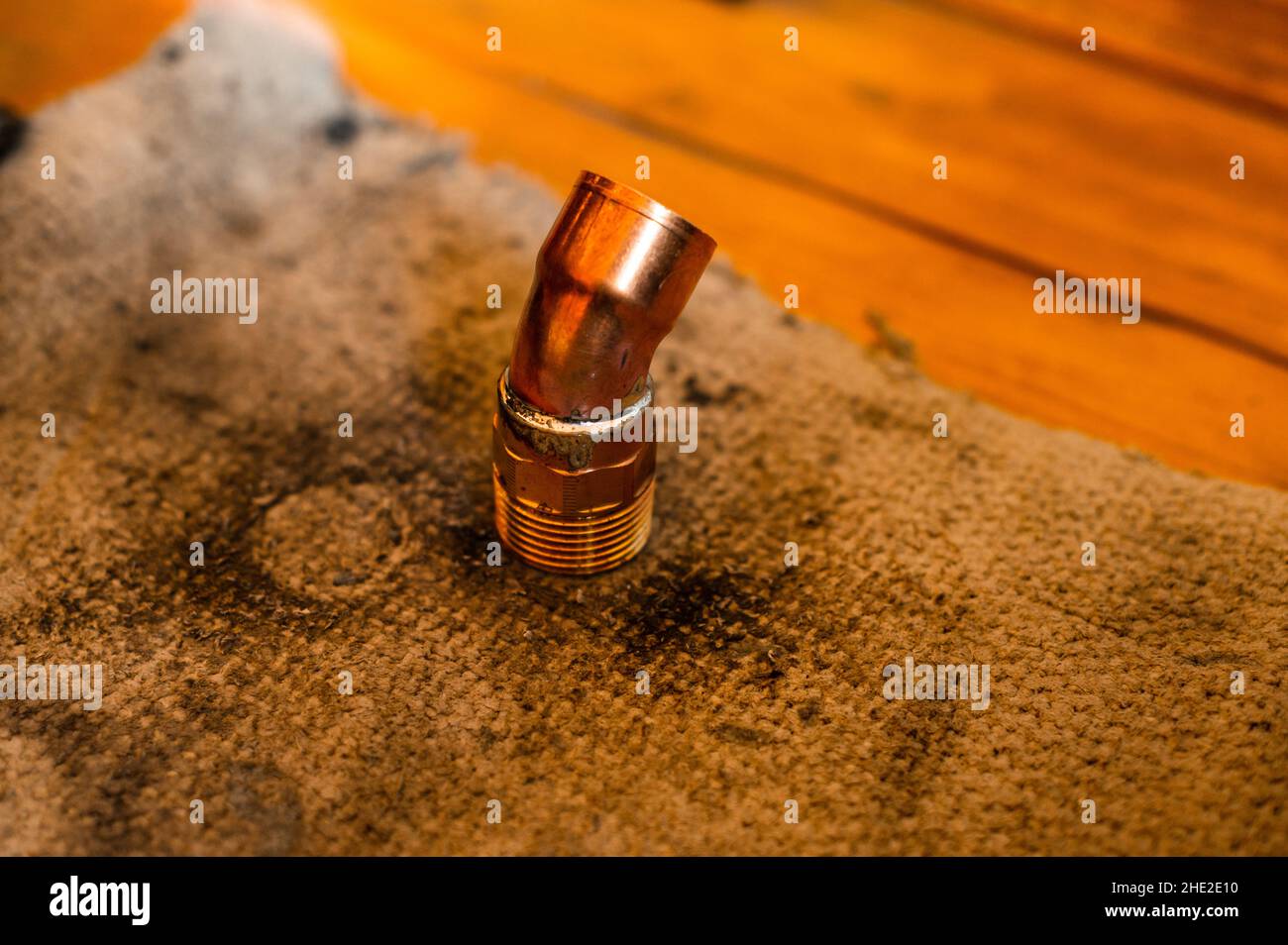 Copper soldering, work process of installation and soldering of copper