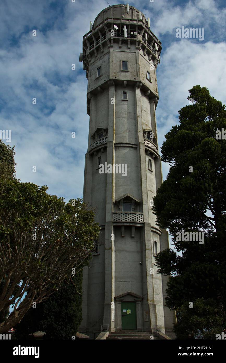 Water tower in Hawera,Taranaki region on North Island of New Zealand ...