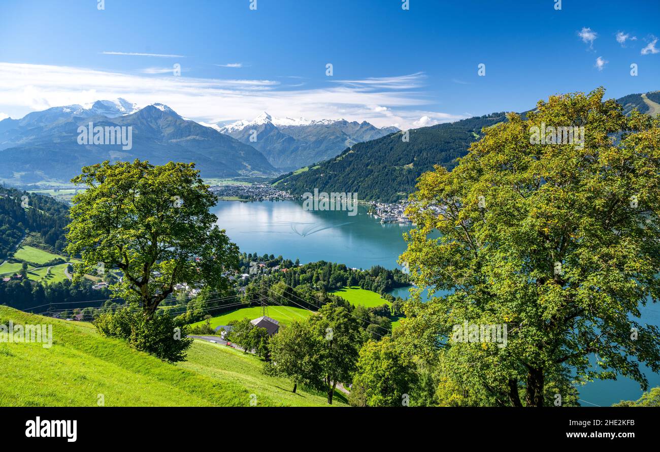 Summer alpine landscape in the Salzburger Land, Zell am See, Austria, Europe Stock Photo