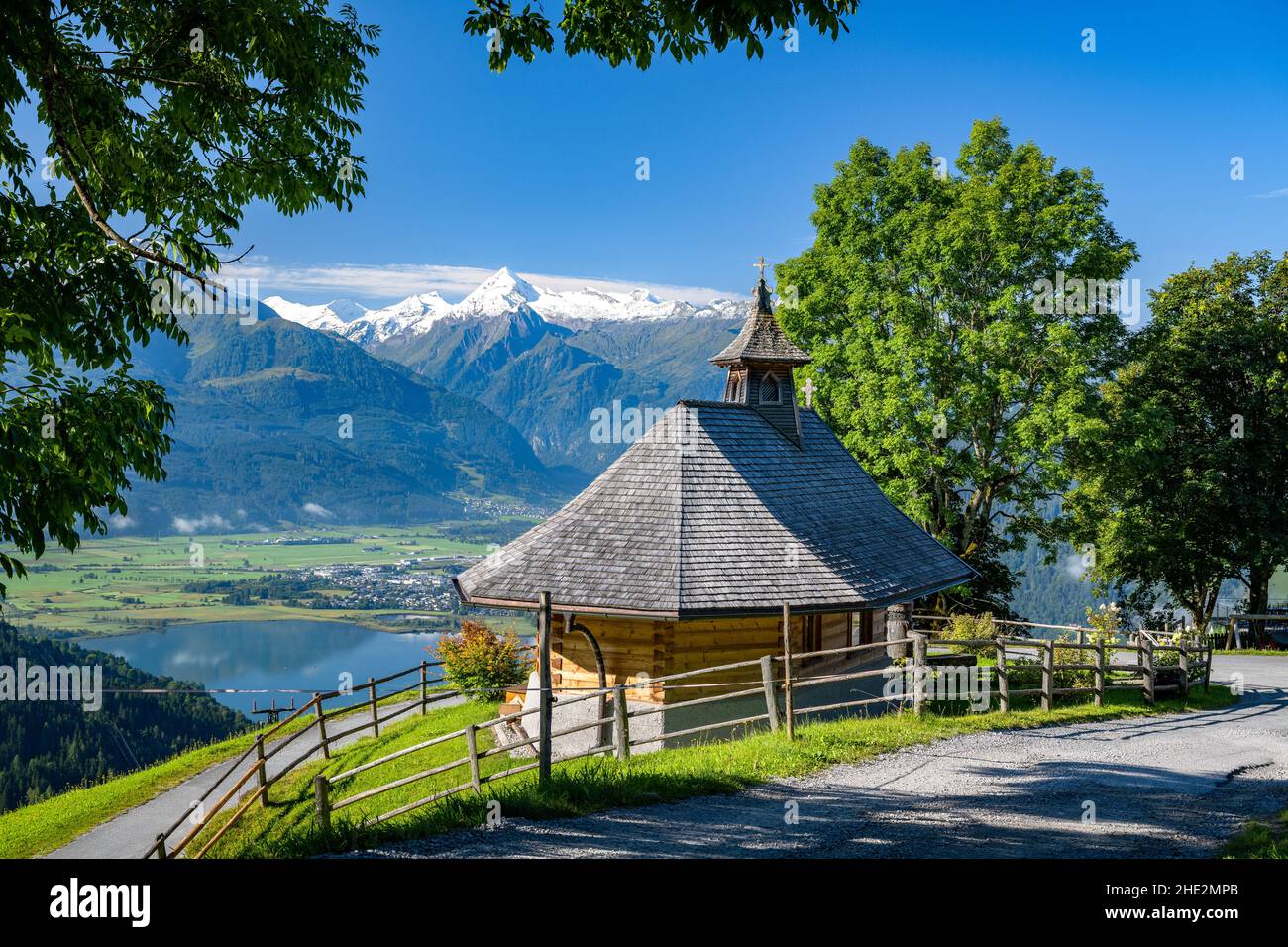 Small mountain chapel in Zell am See in the Salzburger Land, Salzburg, Austria, Europe Stock Photo