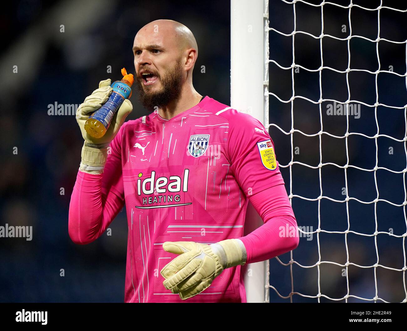 West Bromwich Albion goalkeeper David Button during the Emirates FA Cup third round match at The Hawthorns, West Bromwich. Picture date: Saturday January 8, 2022. Stock Photo