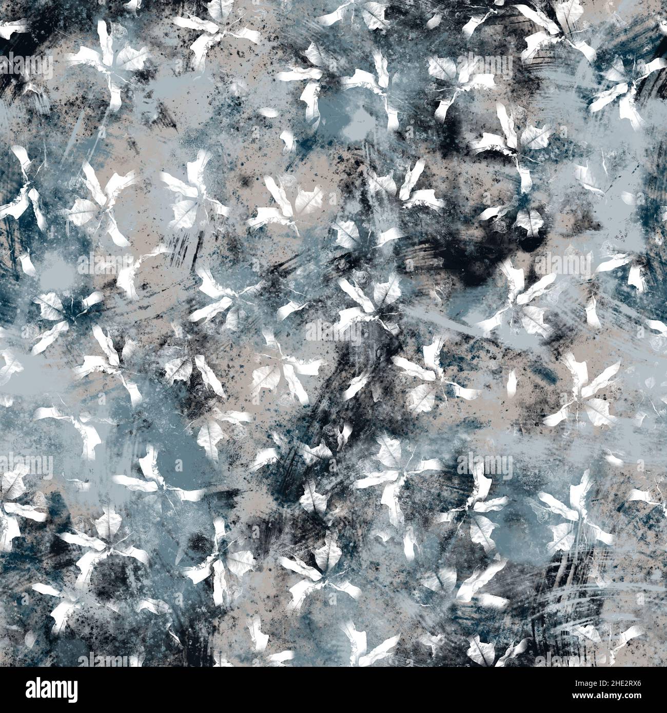 Seamless navy blue and white abstract grungy seamless surface pattern ...
