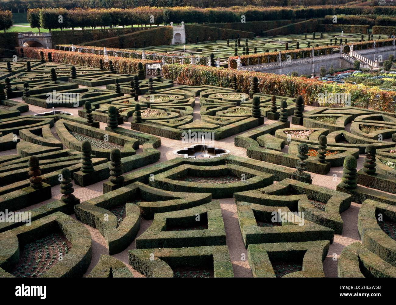 Villandry, Schloß, Ziergärten, 'Garten der Liebe' Stock Photo