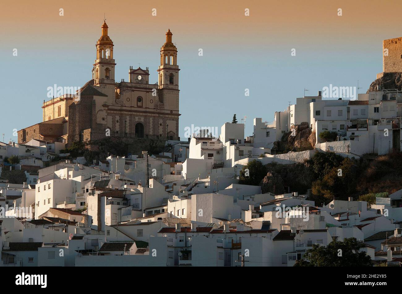 Parish of Our Lady of the Incarnation in Olvera de Cadiz, Andalusia Stock Photo