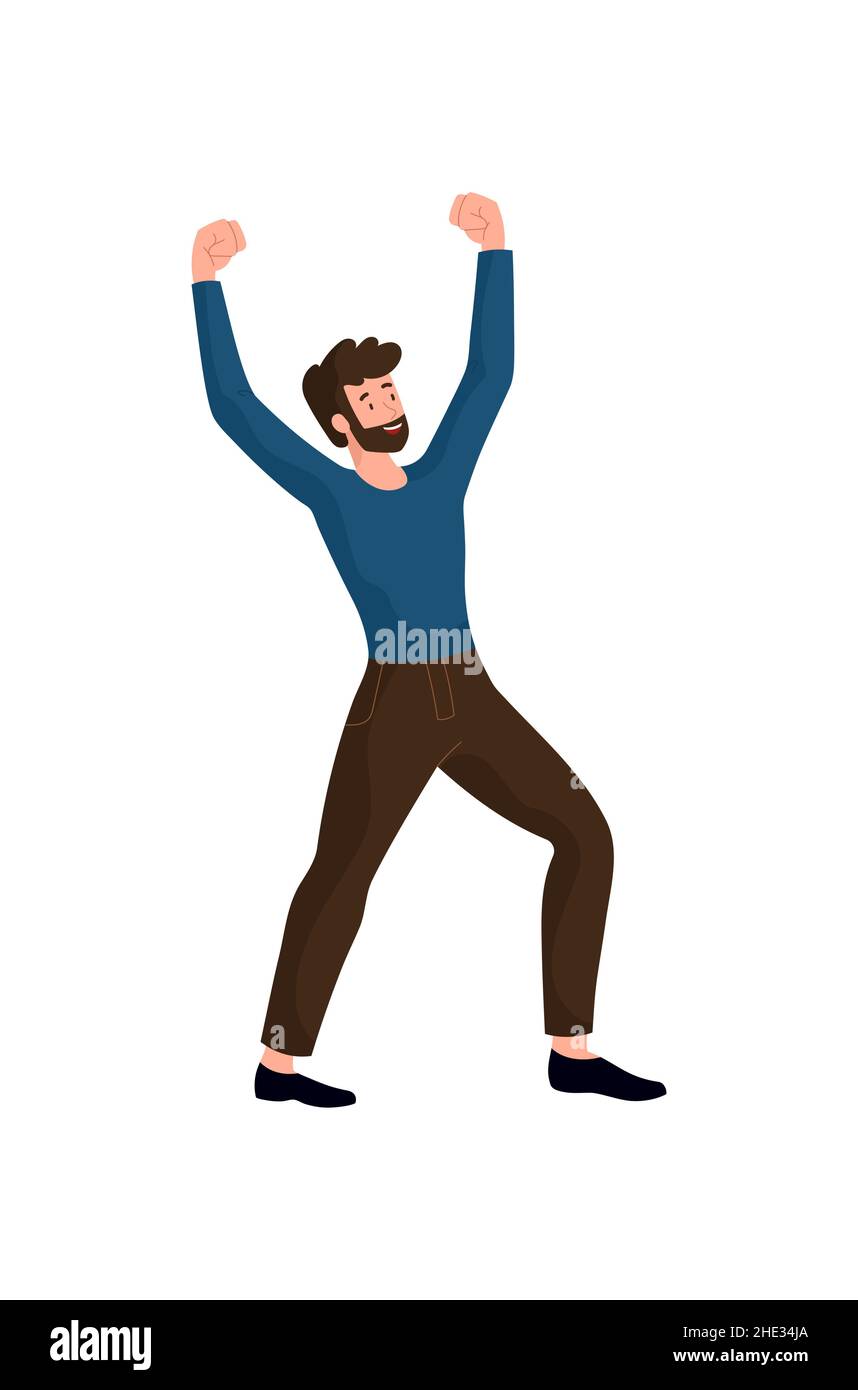 Happy proud man Stock Vector Image & Art - Alamy