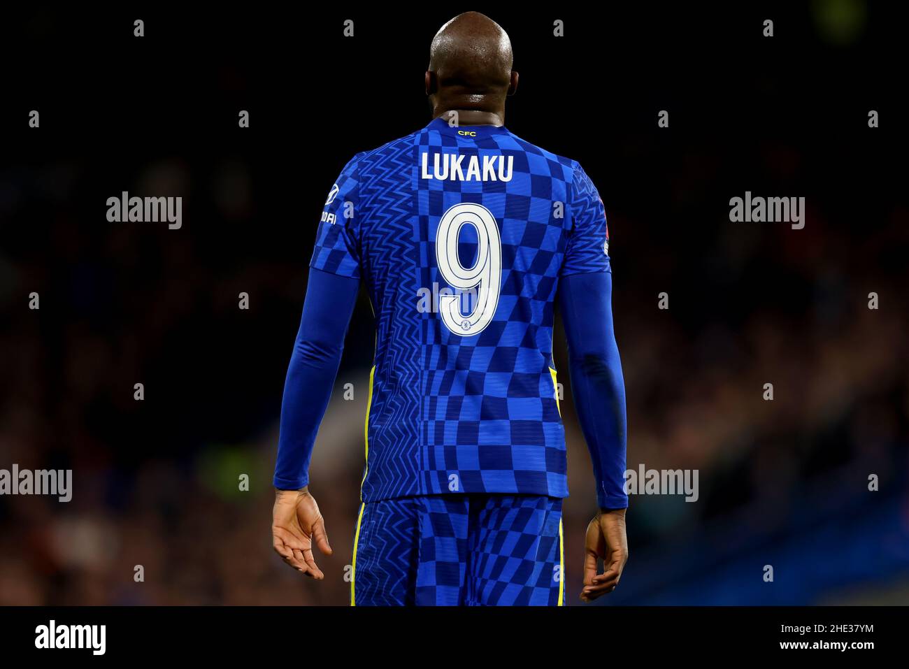 London, UK. 8th January 2022: Stamford bridge, Chelsea, London, England: FA Cup 3rd Round football, Chelsea versus Chesterfield: Romelu Lukaku of Chelsea Credit: Action Plus Sports Images/Alamy Live News Stock Photo