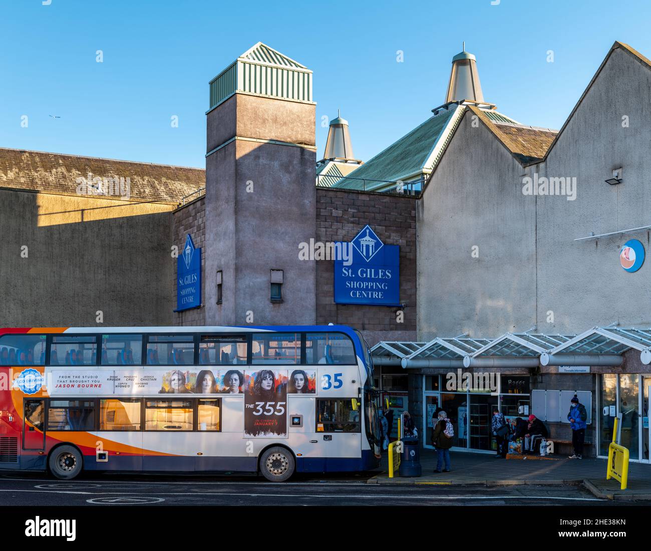 ELGIN, MORAY, SCOTLAND - 7 JANUARY 2022: - This is a view within the town centre of Elgin, Moray, Scotland on 7 January 2022 Stock Photo