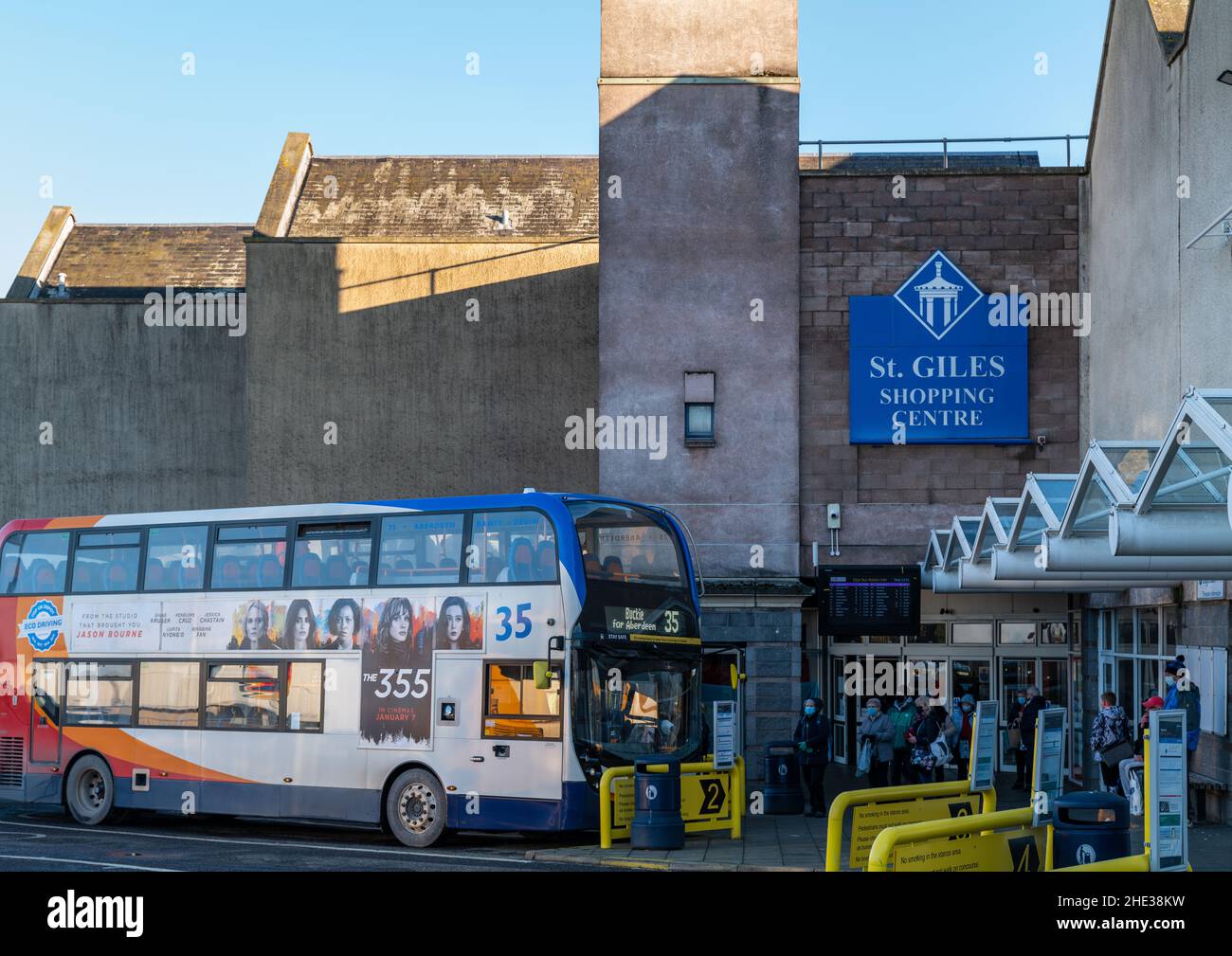 ELGIN, MORAY, SCOTLAND - 7 JANUARY 2022: - This is a view within the town centre of Elgin, Moray, Scotland on 7 January 2022 Stock Photo