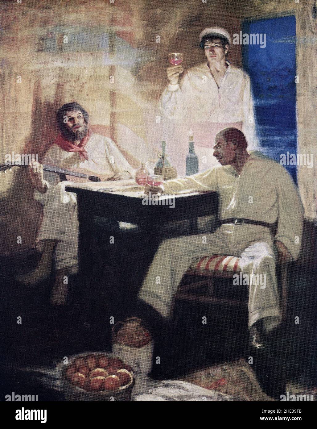 The caption for this image reads: The consul and his party were making