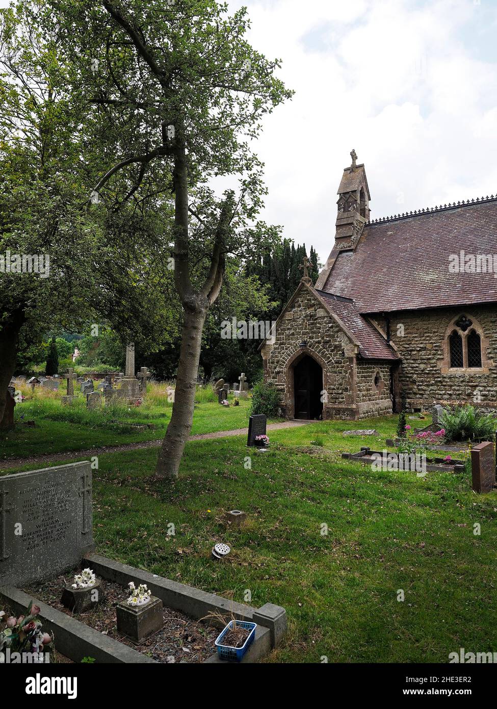 Located on the southern edge of the Malvern Hills, All Saints is a small church built of local