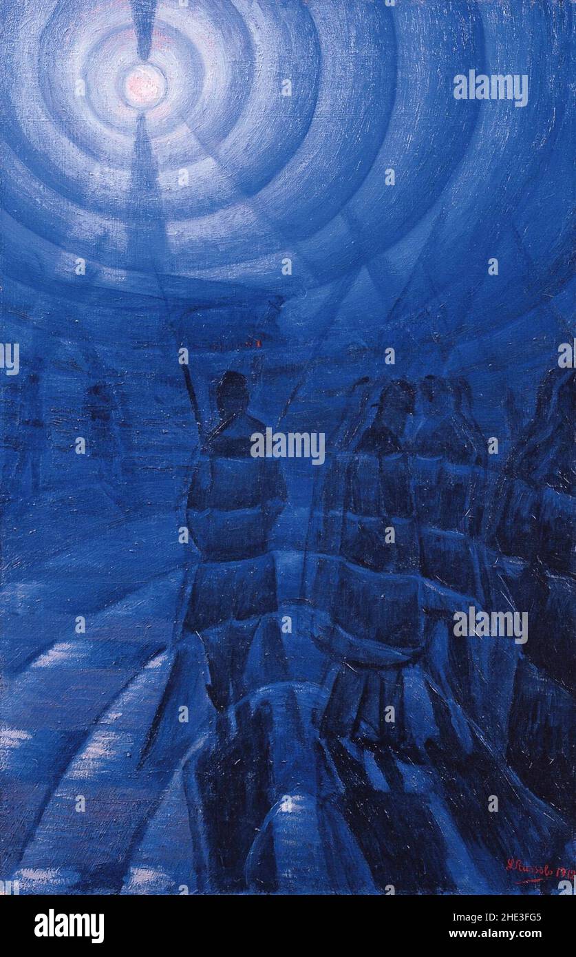 Luigi Russolo solidity-of-fog-1912. Stock Photo