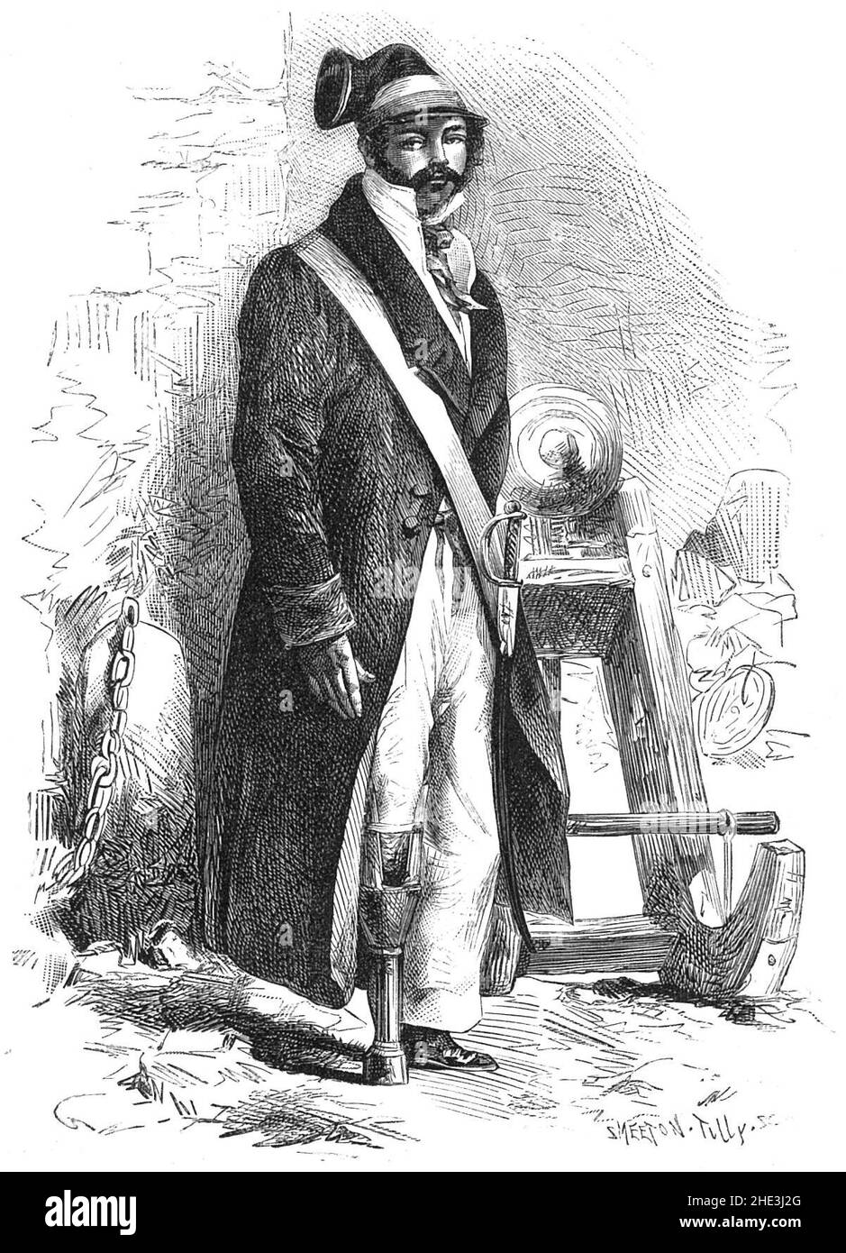 Révolution belge de 1830 - Charlier, Jambe de bois. Stock Photo