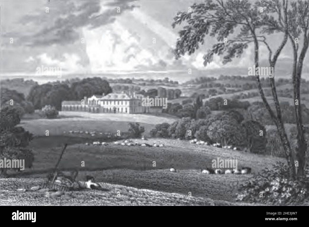 Rolls Park, Essex circa 1826 Stock Photo Alamy