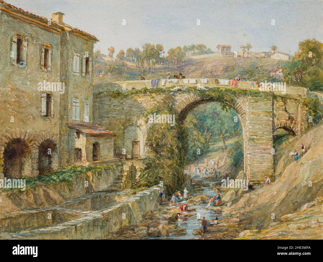 Roman Bridge over the Riou, Cannes - Frances Blake Stock Photo - Alamy
